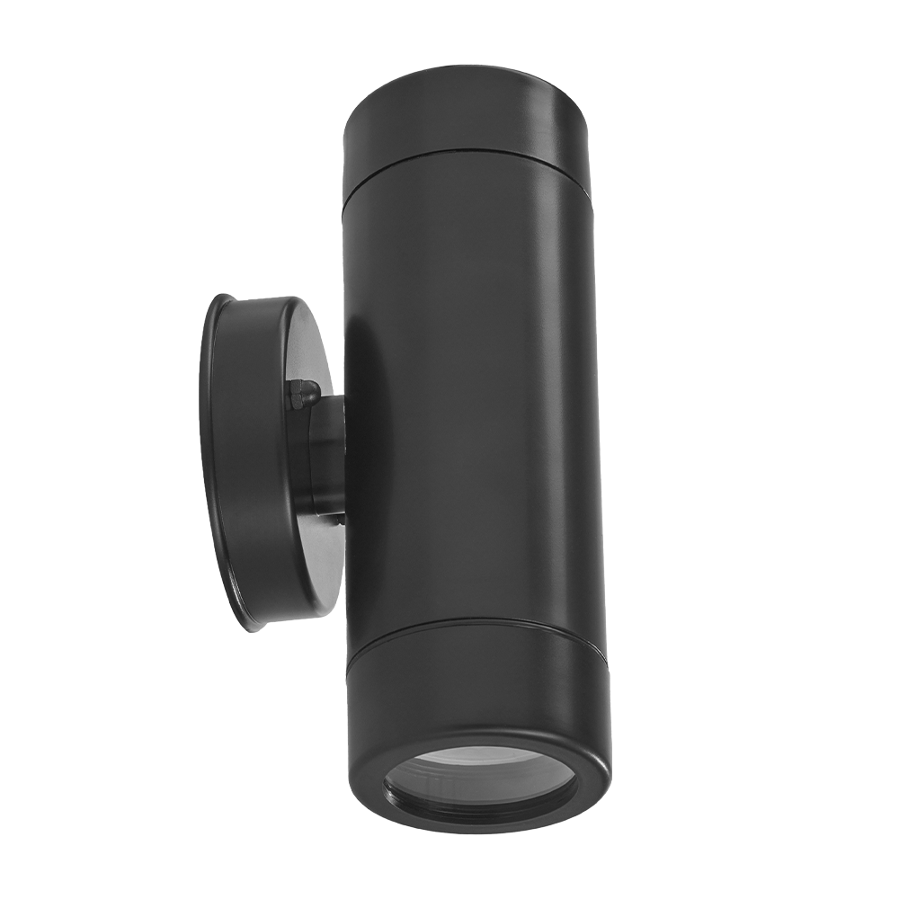 Lámpara de Sobreponer en Pared Exterior GU10x2 Negro Illux