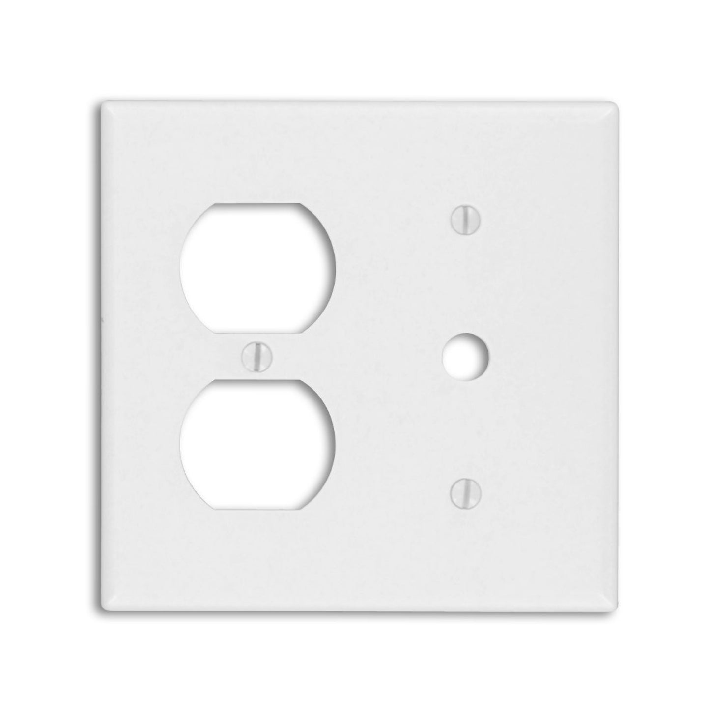Placa para Contacto Dúplex Blanco Leviton