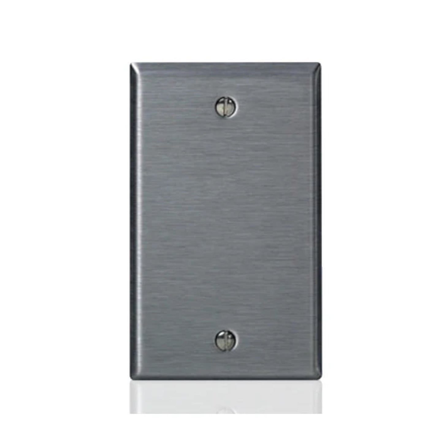 Placa Ciega Acero Inoxidable Leviton