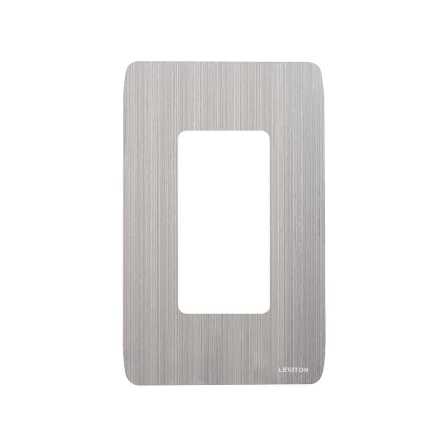 Placa de Acero Decora Leviton