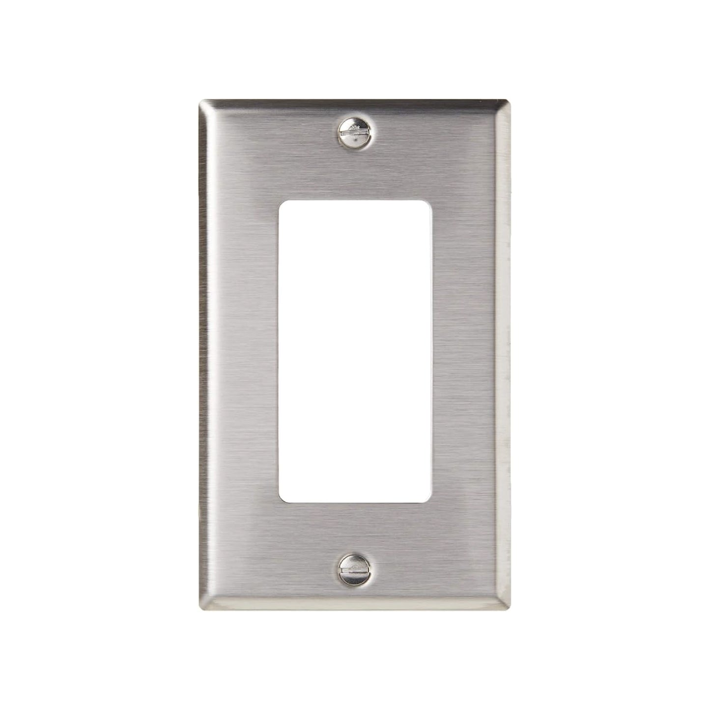 Placa de Acero Inoxidable Plata Decora Leviton