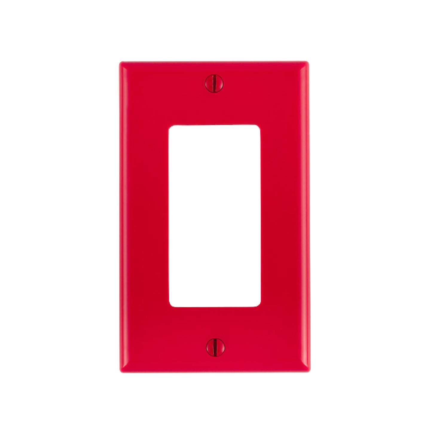 Placa Plástica Roja Decora Leviton