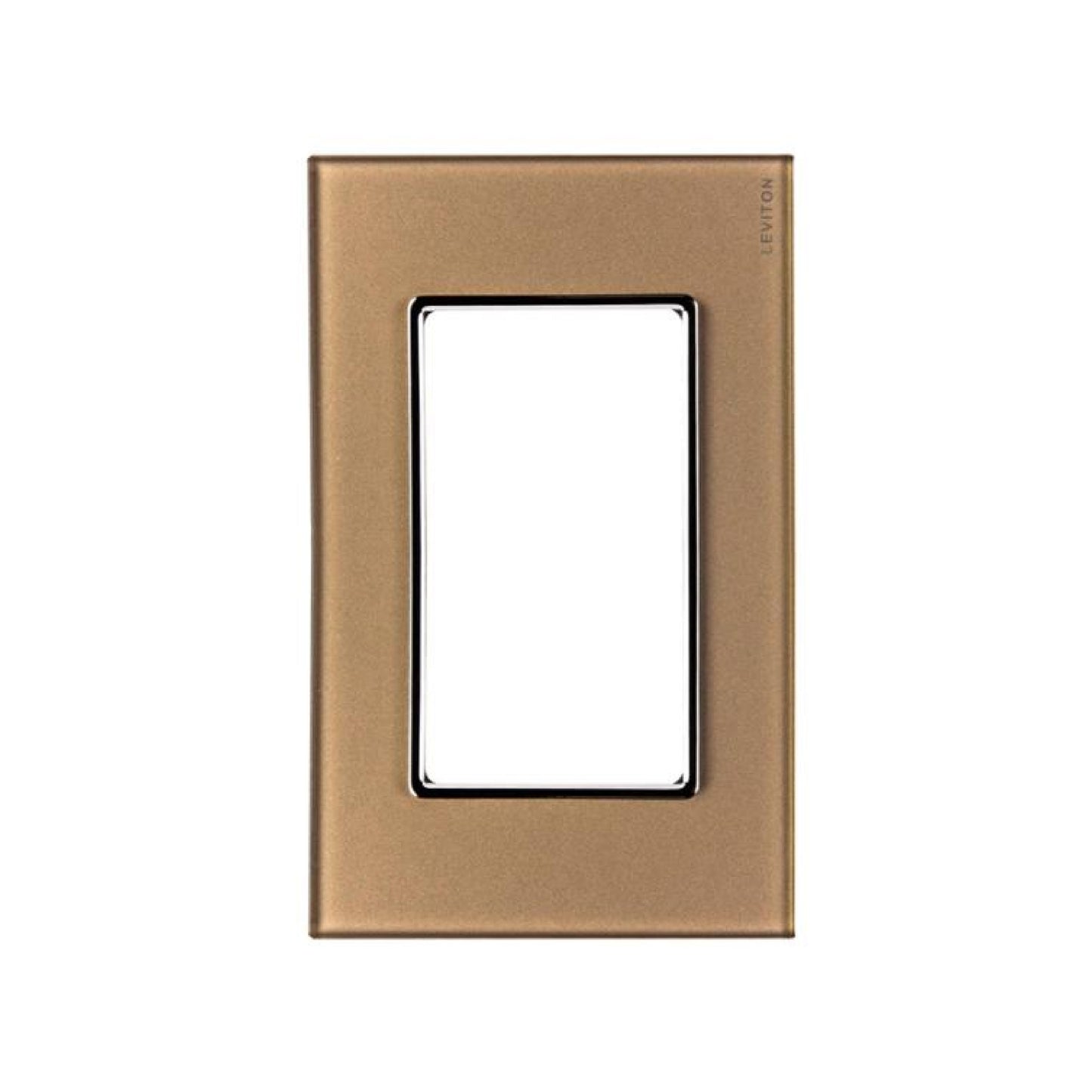 Placa de 3 Módulos 1/3 Dorado Stalo & Kristalo Leviton