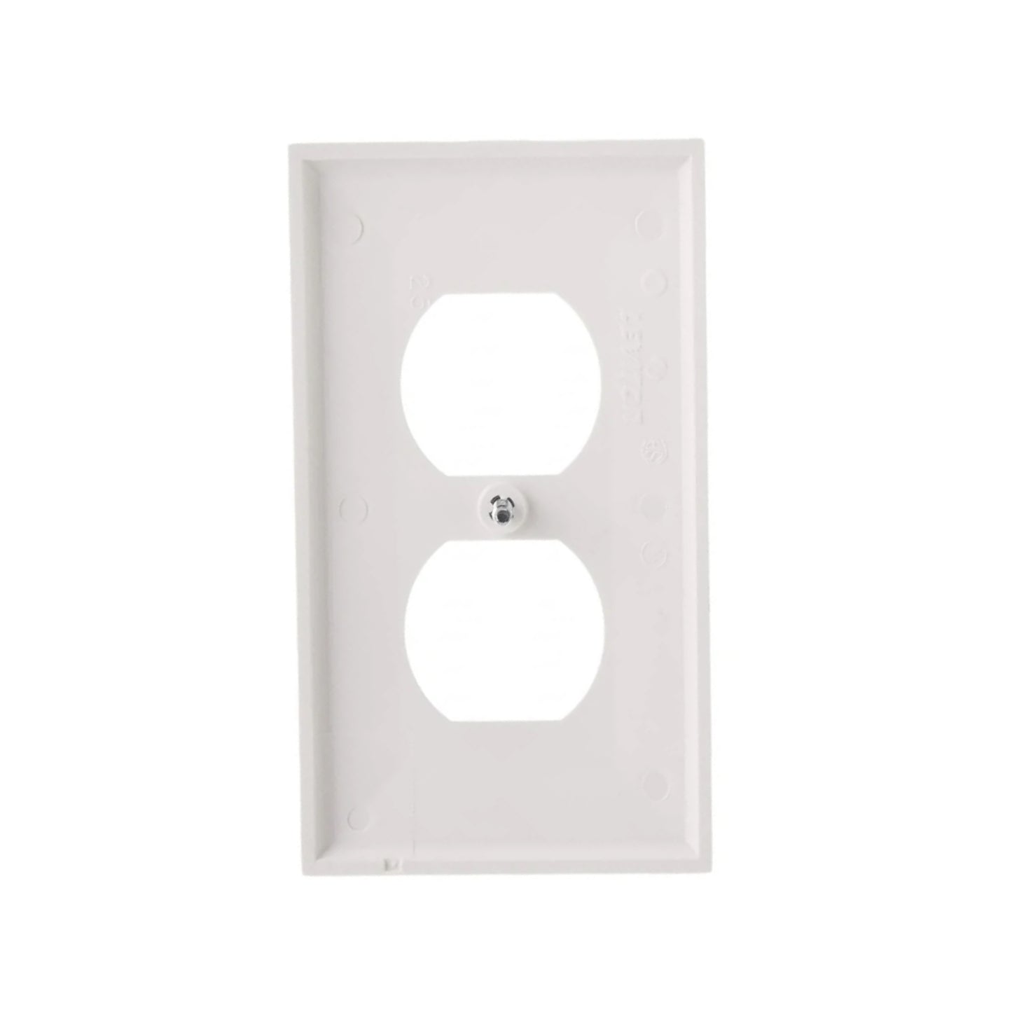 Placa de Nylon para Contacto Dúplex Blanco Leviton