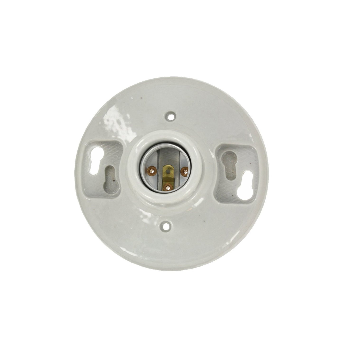 Base Portalámpara Porcelana E26 Blanco Leviton