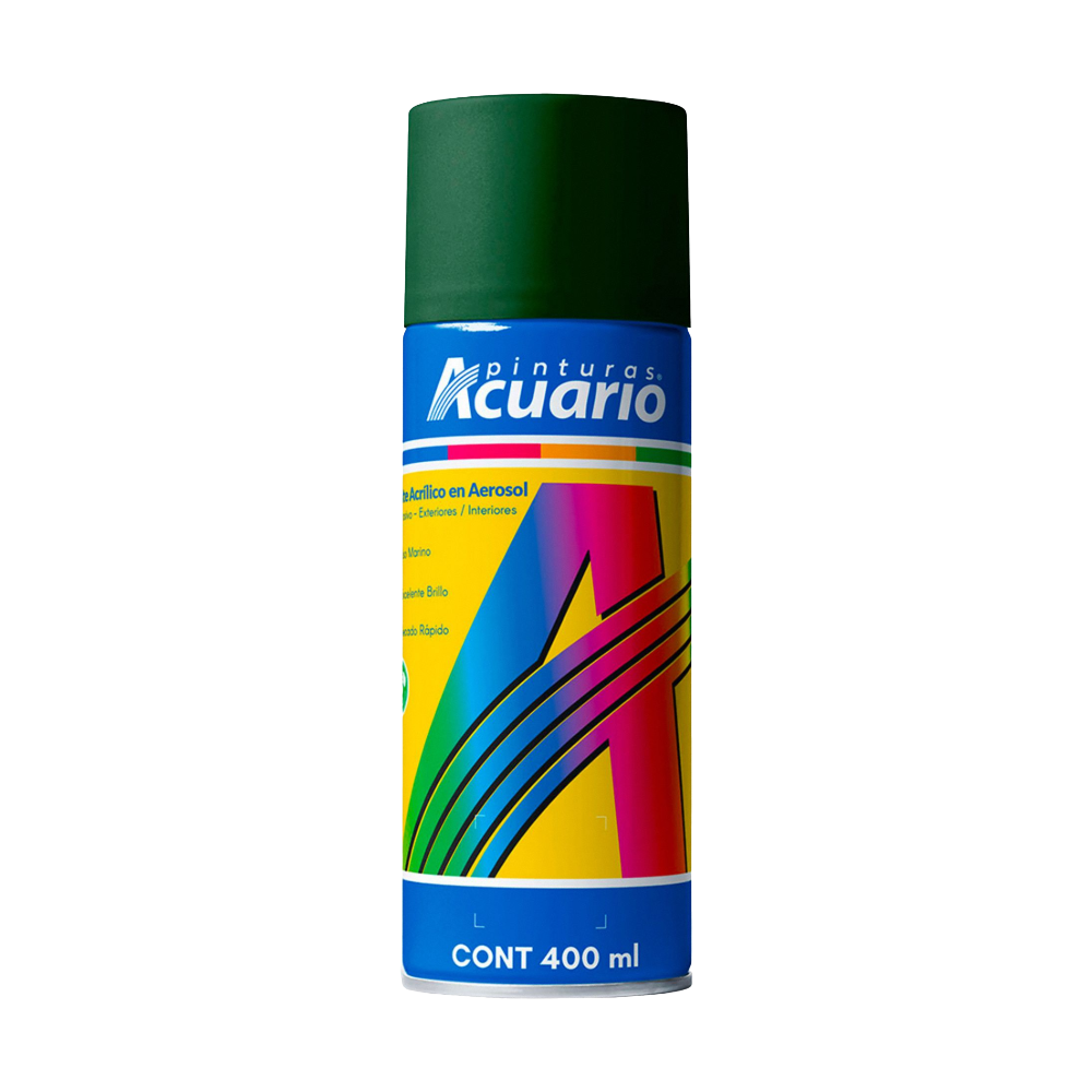 Pintura en Aerosol 400 ml Verde Bosque Acuario