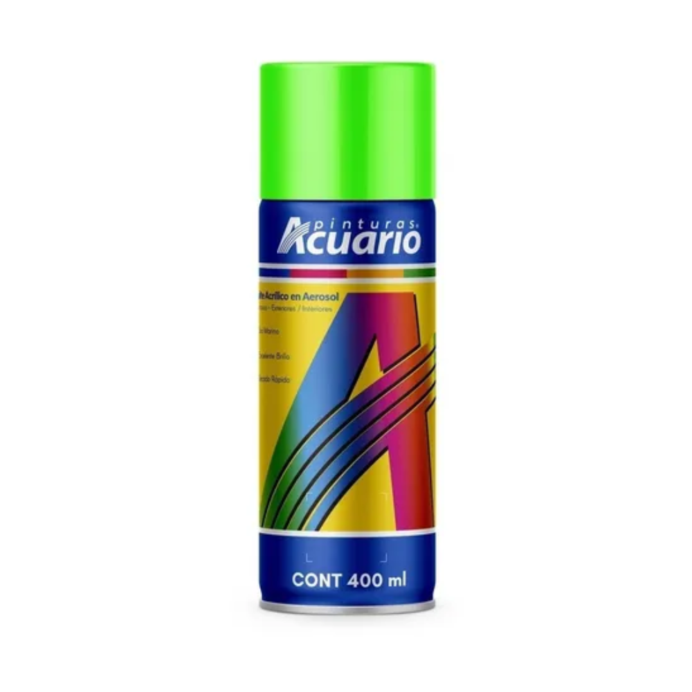 Pintura en Aerosol 400 ml Verde Fluorescente Acuario