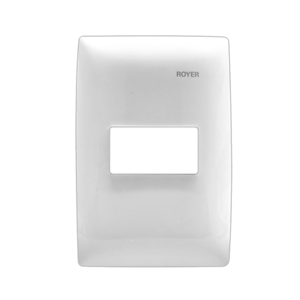 Placa de 1 módulo horizontal Blanco Royer 100 Eaton