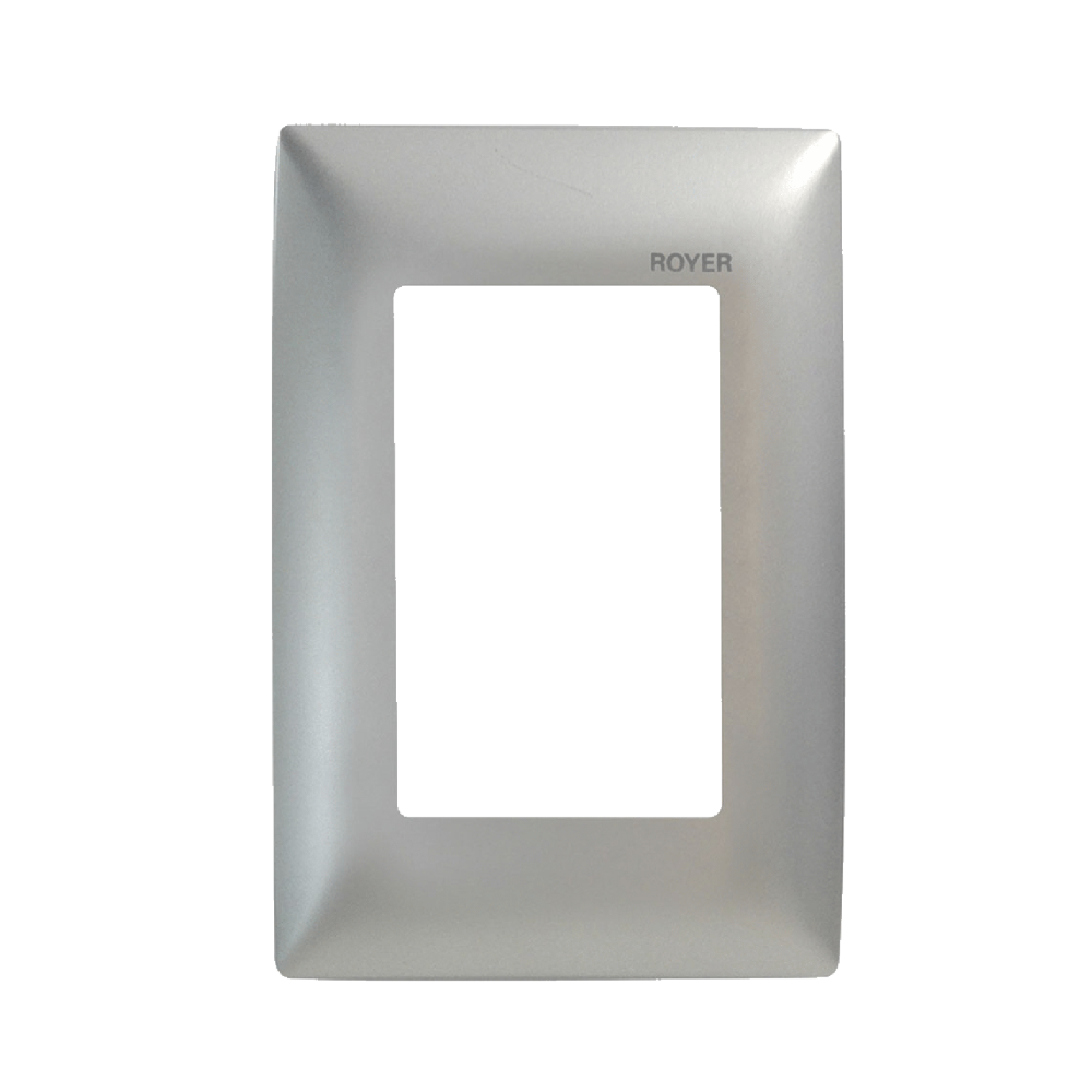 Placa de 3 módulos Plata Royer 100 Eaton