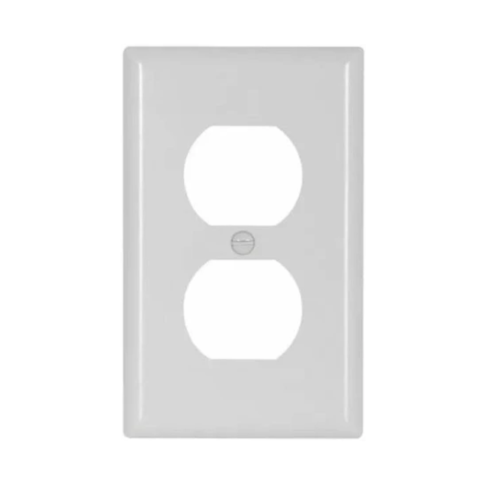 Placa para Contacto Dúplex Termoplastico PVC Blanco Royer