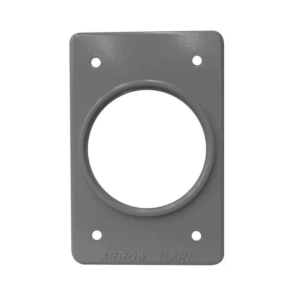Placa tipo industrial perforada 55mm Gris Arrow Hart Eaton
