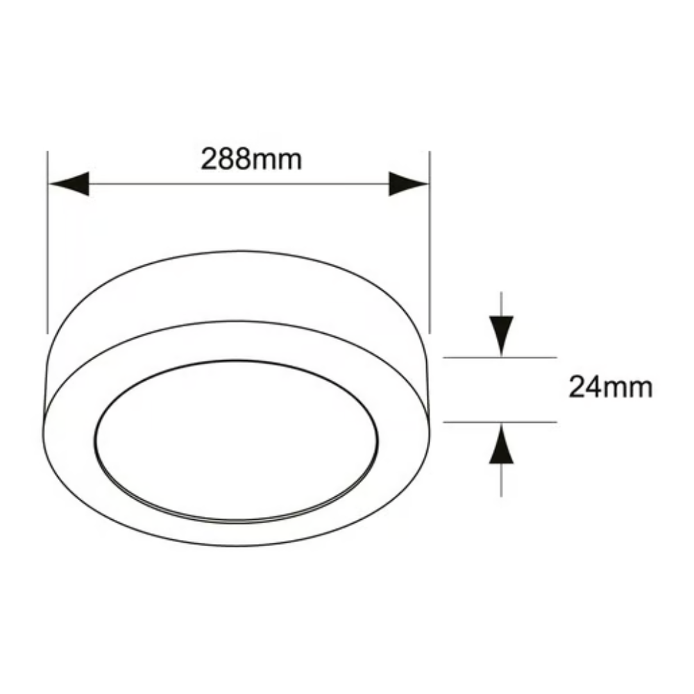 Plafón LED Luz cálida 24W Blanco Ankaa IV Tecnolite