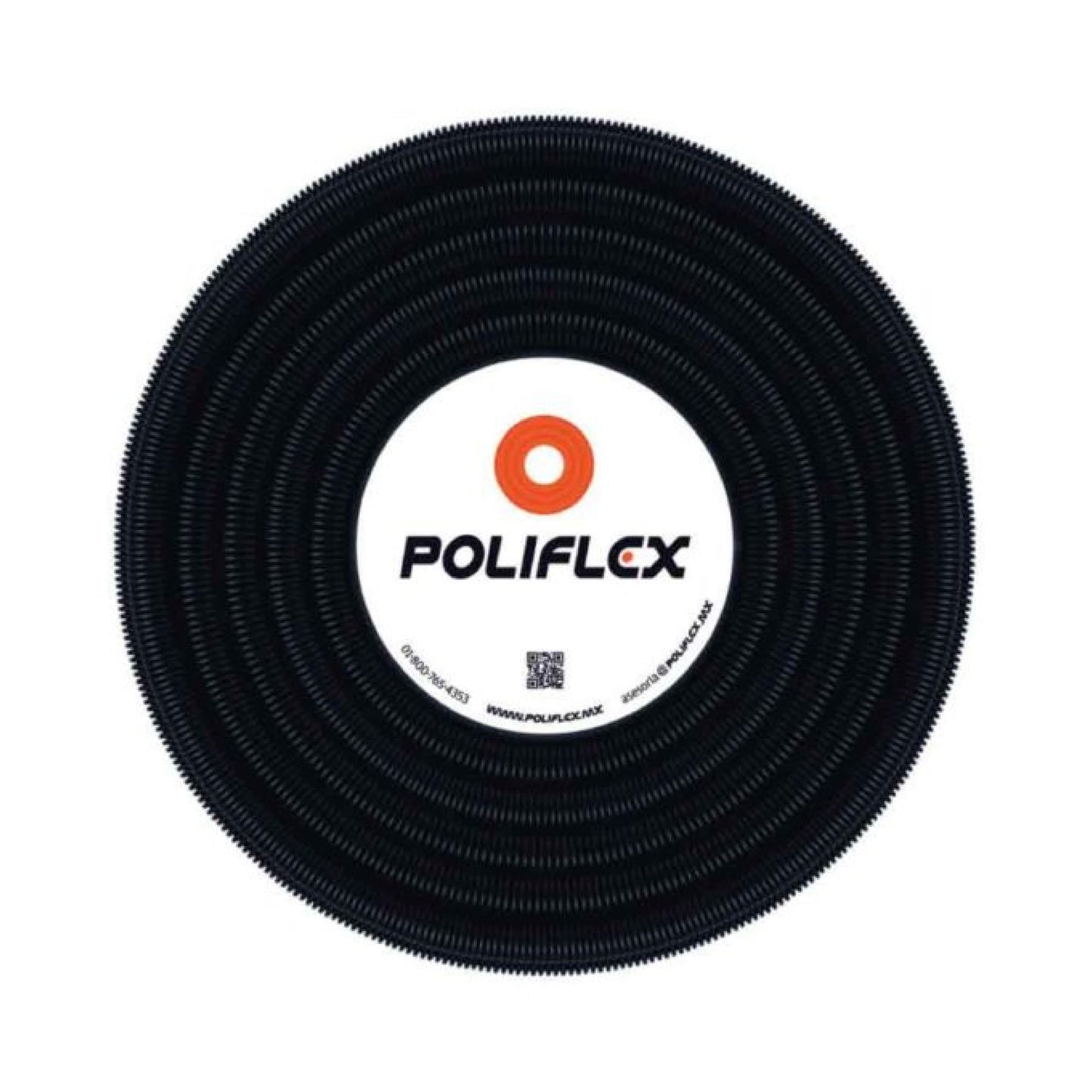 Poliducto Negro Automotriz ranurado 3/8" 50m Poliflex