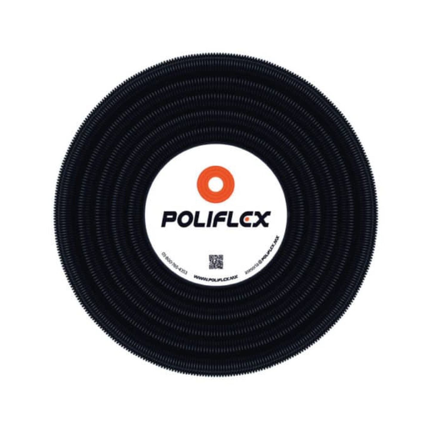 Poliducto Negro automotriz ranurado 3/4" 50m Poliflex