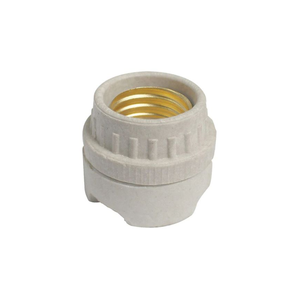Portalámpara de Ceramica Blanca E26 Royer