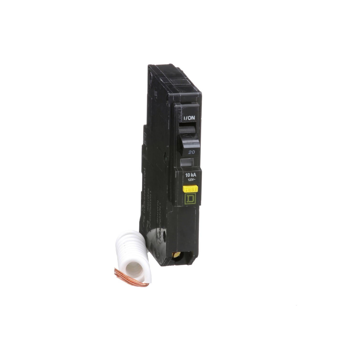 Interruptor Termoagnético 1 Polo 20 A con Protección Falla a Tierra Square D Enchufable Schneider Electric QO120GFI
