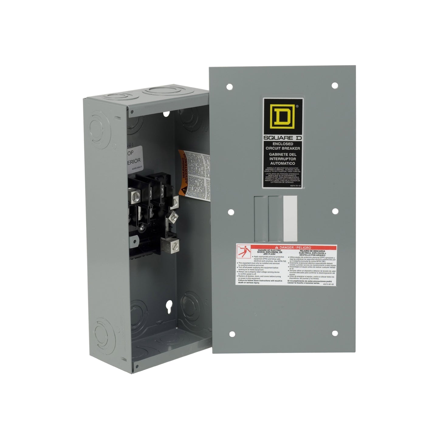 Centro de Carga QO de Zapatas Square D 100A 3F 3P NEMA 3R con Barra de Neutro Schneider Electric QO3100BNRB