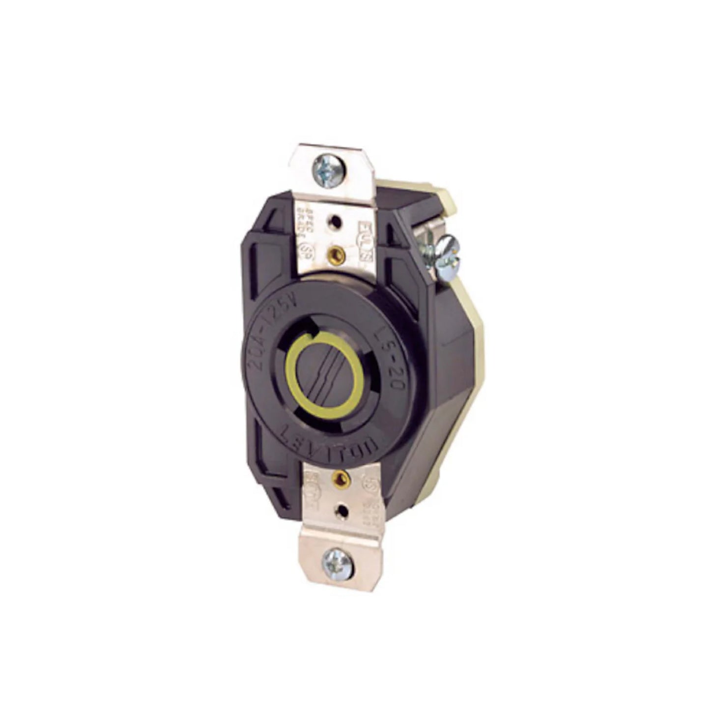 Receptáculo de Media Vuelta 2P 3H 20A 125V NEMA L5-20R Leviton