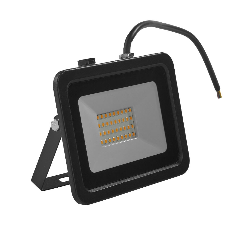 Reflector LED Luz fría 30W Negro Illux