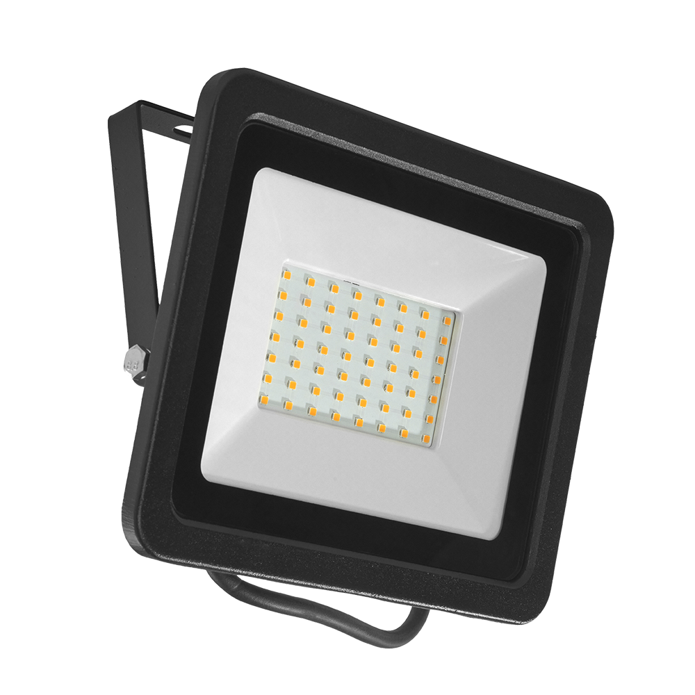 Reflector LED Luz fría 50W Negro Illux