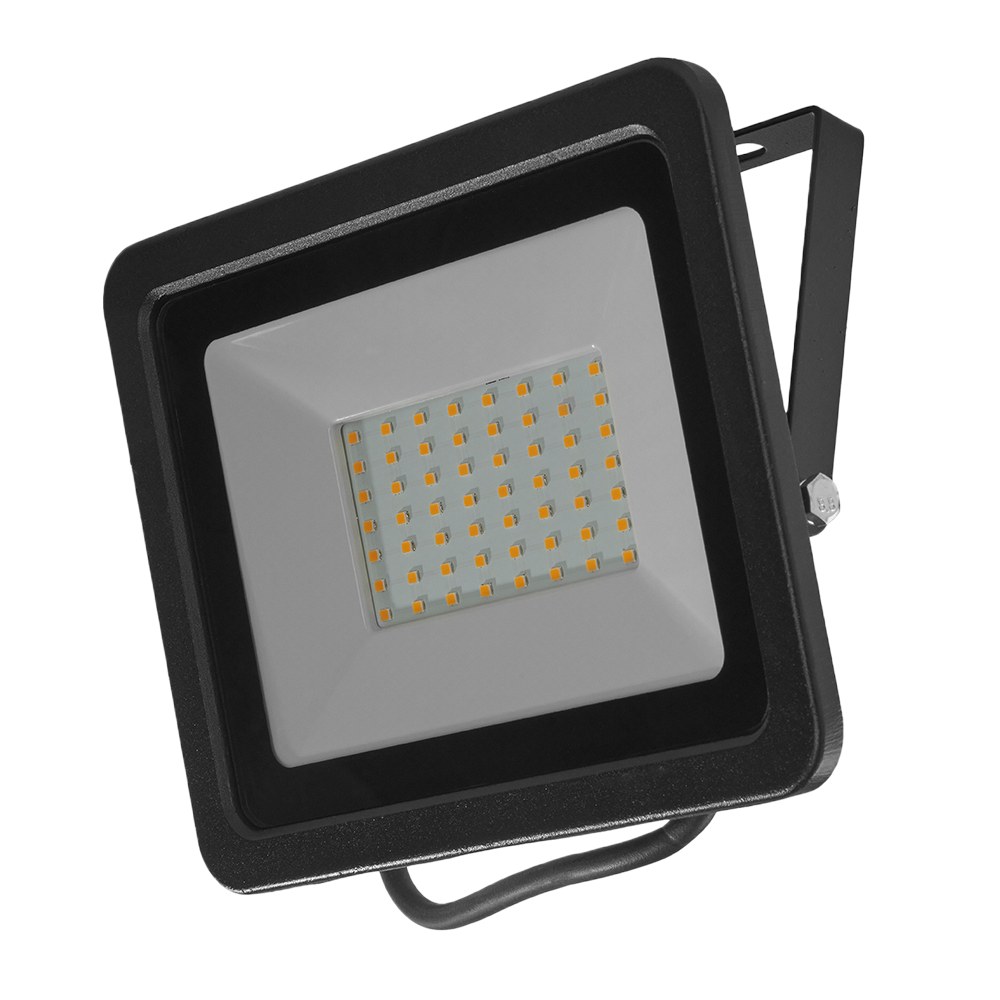 Reflector LED Luz cálida 50W Negro Illux