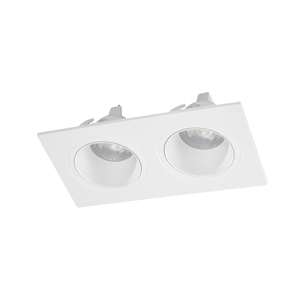 Lámpara de Techo Empotrable Base GU5.3 2x9W Blanco Illux