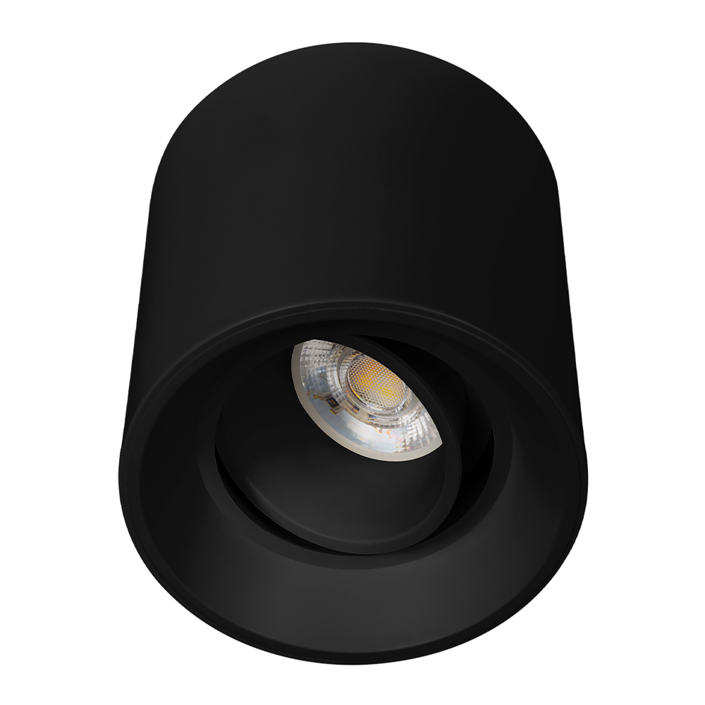 Lámpara de techo LED dirigible GU5.3 MR16 Negro Illux