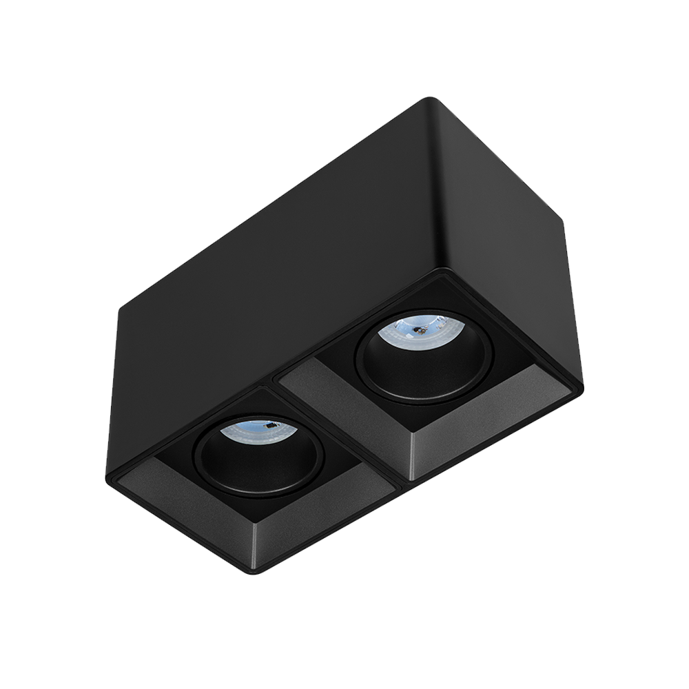 Lampara de techo Downlight LED 15W Negro Illux