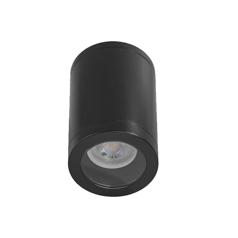 Lámpara de Techo para Sobreponer Base GU10 Negro 7W Illux