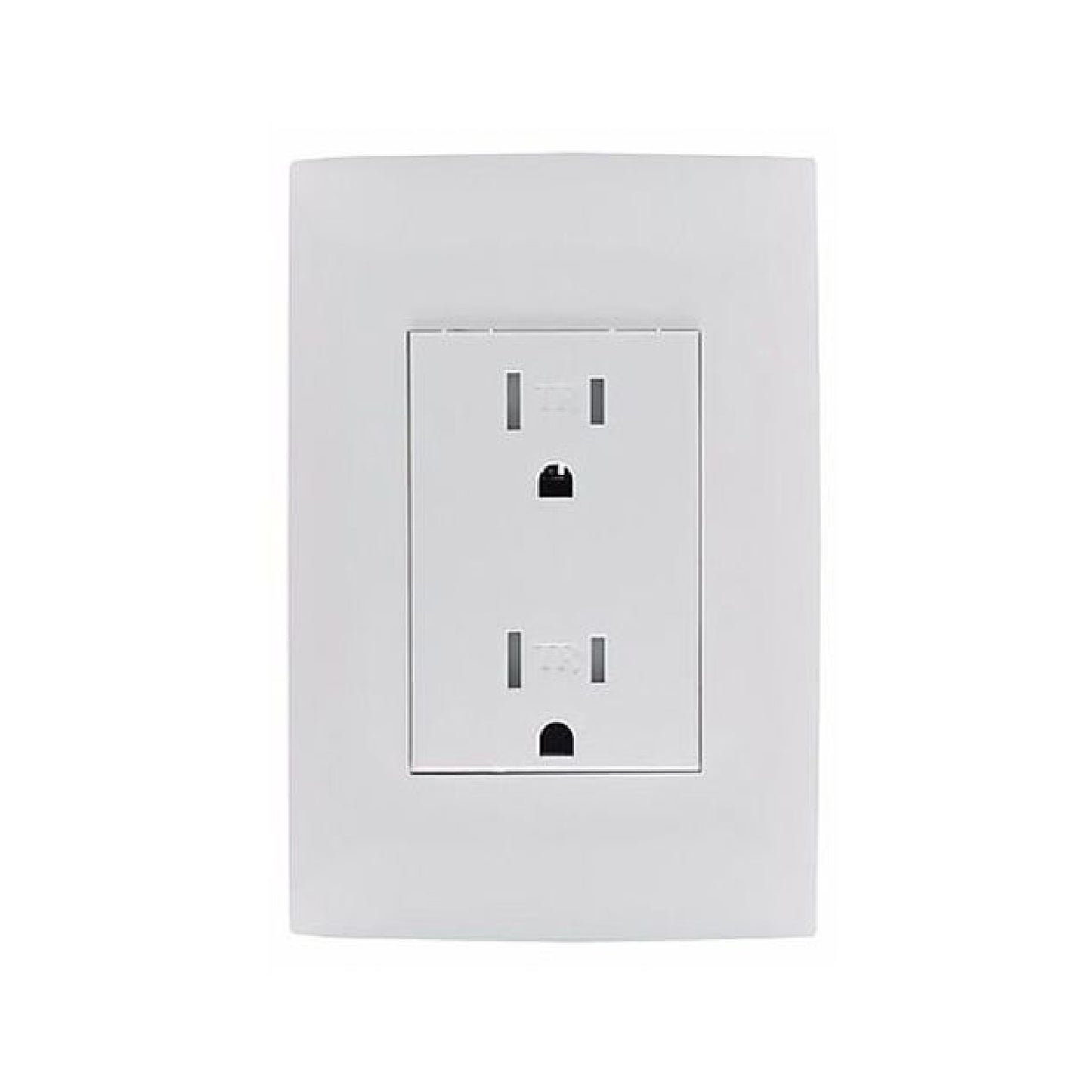 Placa con Contacto Dúplex Blanco Leviton