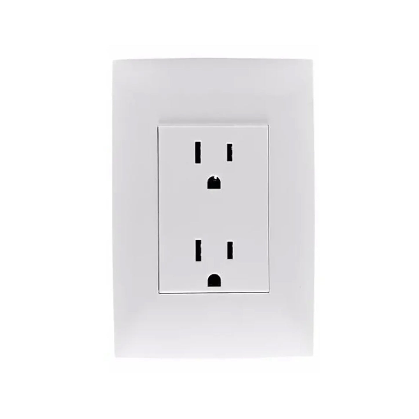 Placa con Contacto Dúplex 2pP +T 15A Blanco Cien Leviton