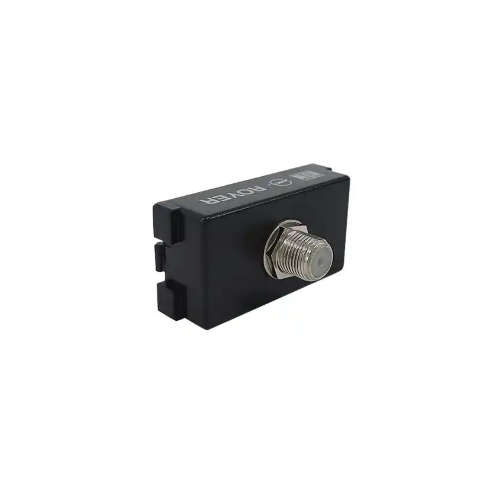 Toma coaxial color Negro Royer