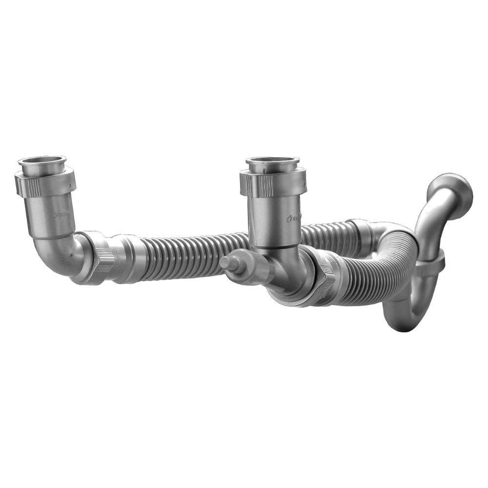 Trampa Cespol Flexible para Fregadero Doble Tarja Coflex TF-110