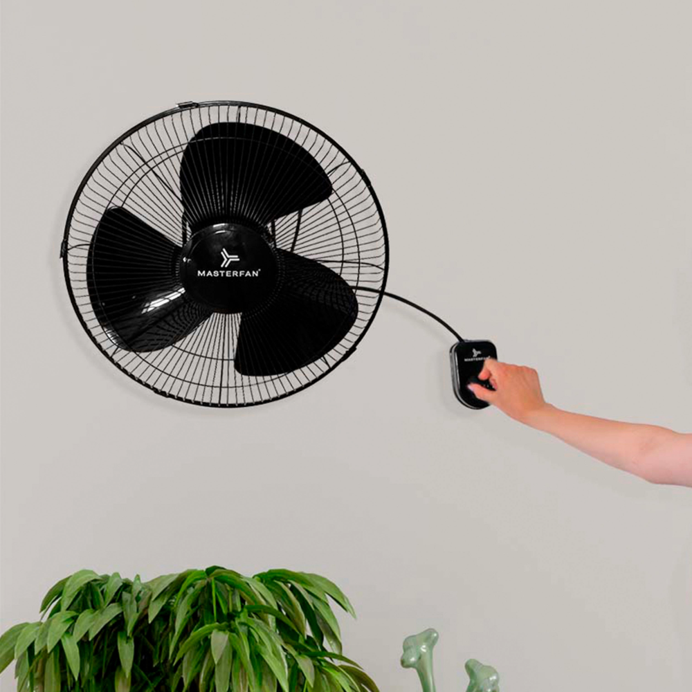 Ventilador de Pared Orbital 16" color Negro Masterfan