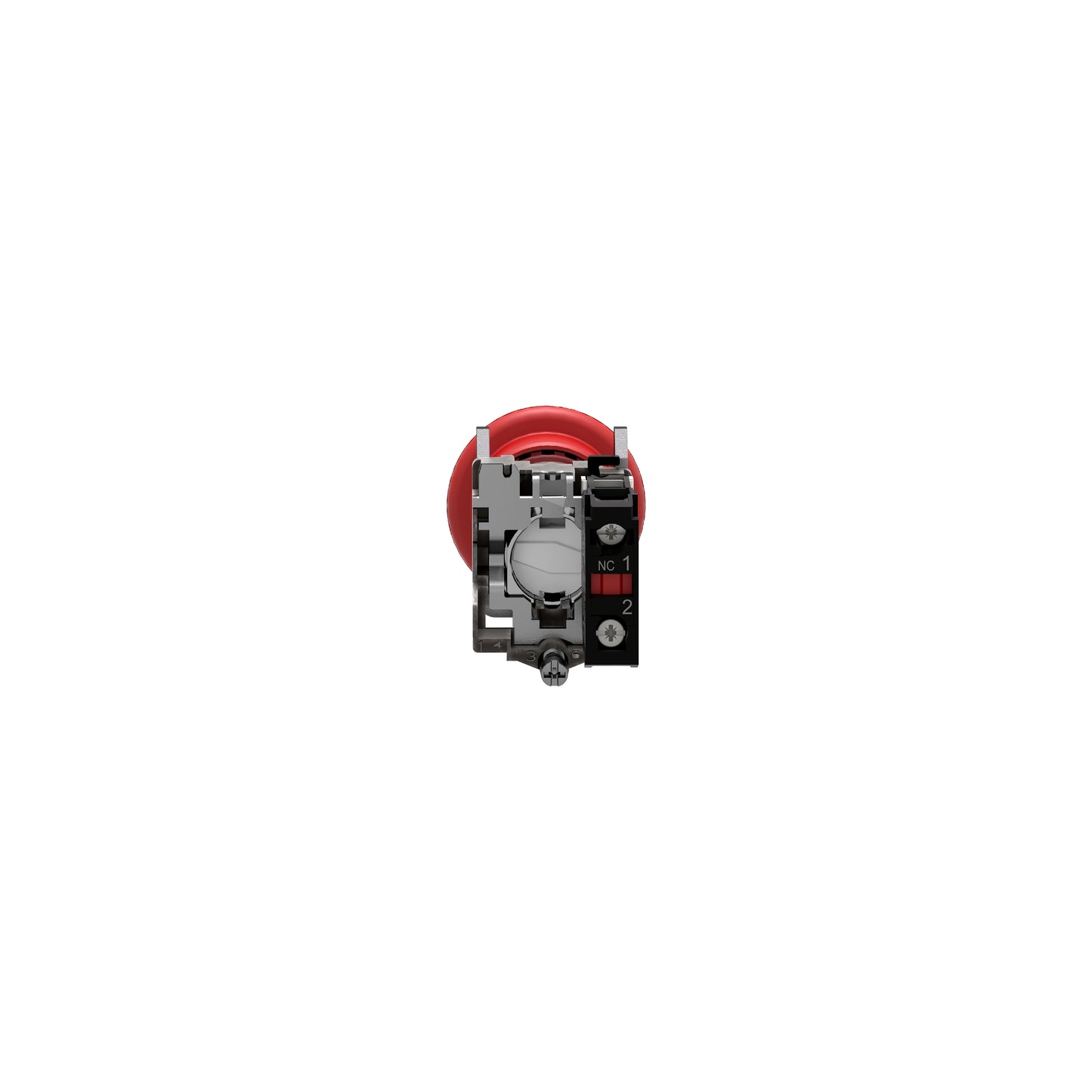 Botón de Parada de Emergencia Ø40 Rojo, Apagado Ø22 Latching Key Relevador Ase 1NC ((*)) Schneider Electric XB4BS9442