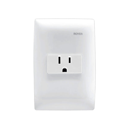 Placa con 1 Contacto Blanco Royer 100