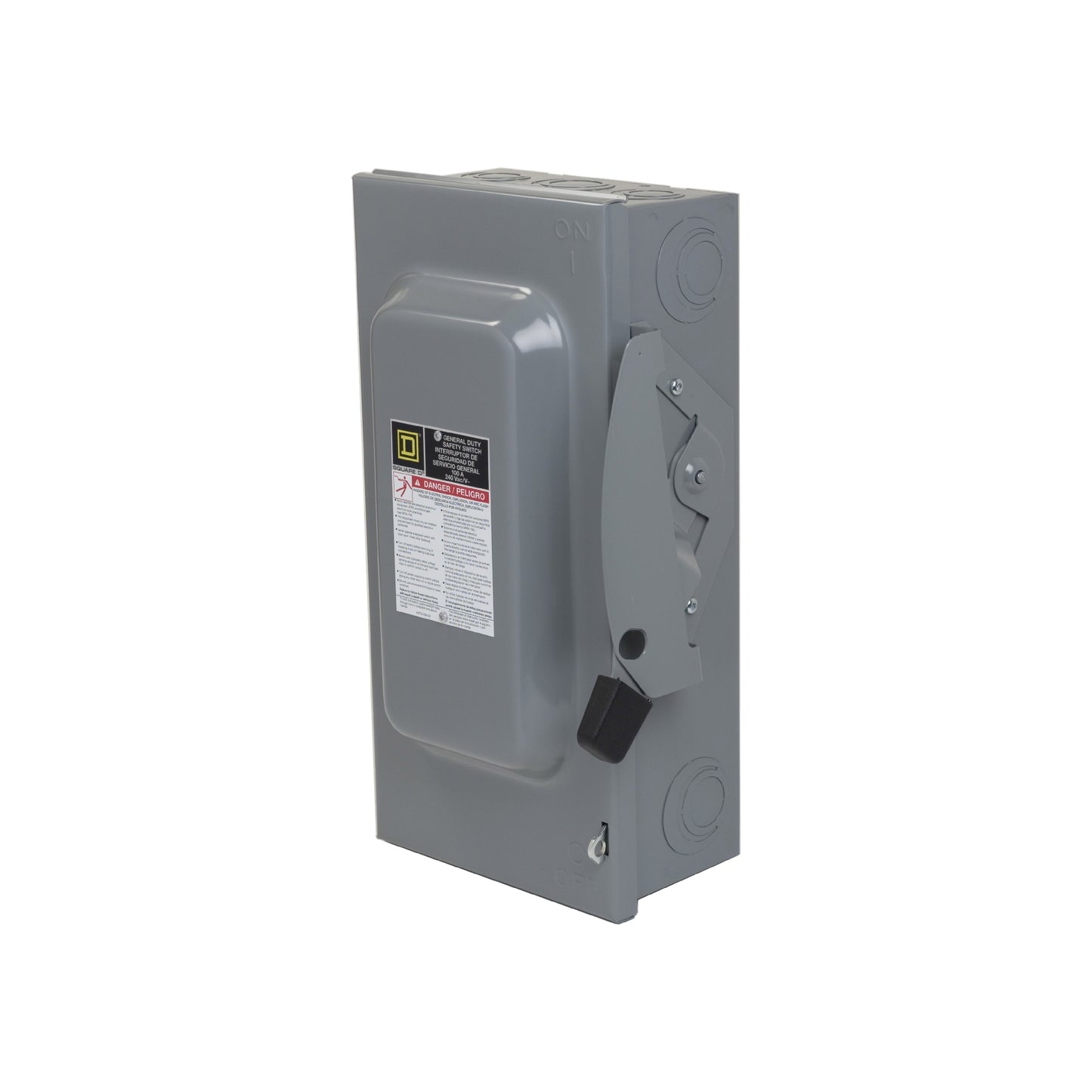 Interruptor de Seguridad con Porta Fusibles 3 Polos 100 A NEMA 1 Neutro Square D Schneider Electric D323N
