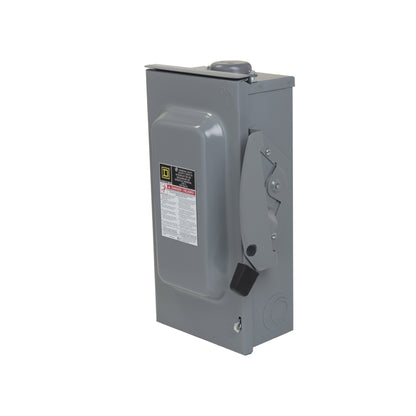 Interruptor de Seguridad sin Porta Fusibles 3 Polos 100 A NEMA 3R Square D Schneider Electric DU323RB