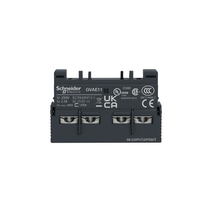 Bloque de Contacto Auxiliar Frontal 1 NA + 1 NC Schneider Electric GVAE11