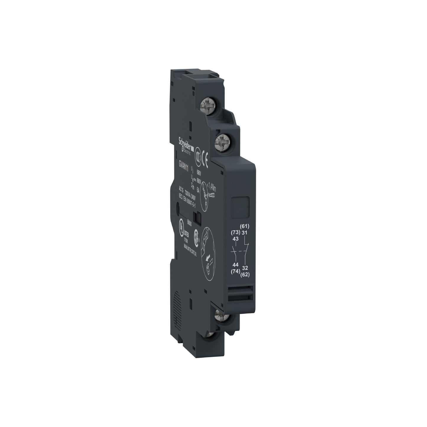 Bloque de Contacto Auxiliar 1 NA + 1 NC Schneider Electric GVAN11