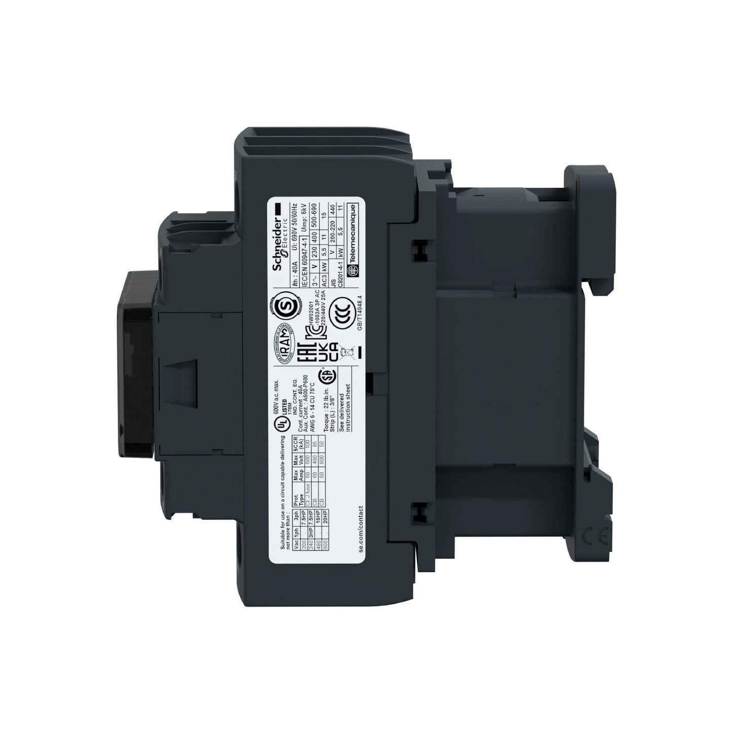 Contactor TeSysD 32A 440V 3P 3F Bobina 110 V Schneider Electric LC1D32F7