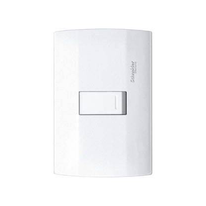 Placa con 1 Apagador Sencillo Blanco Marisio Schneider Electric