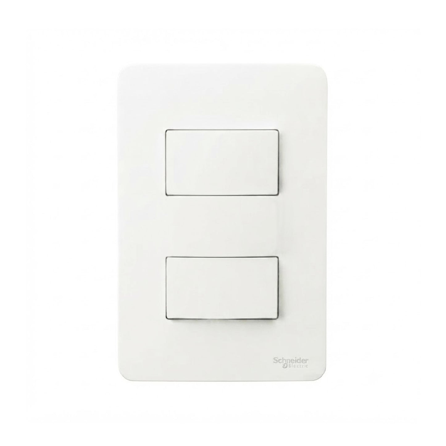 Placa con 2 Apagadores Sencillos Blanco Orion Schneider Electric