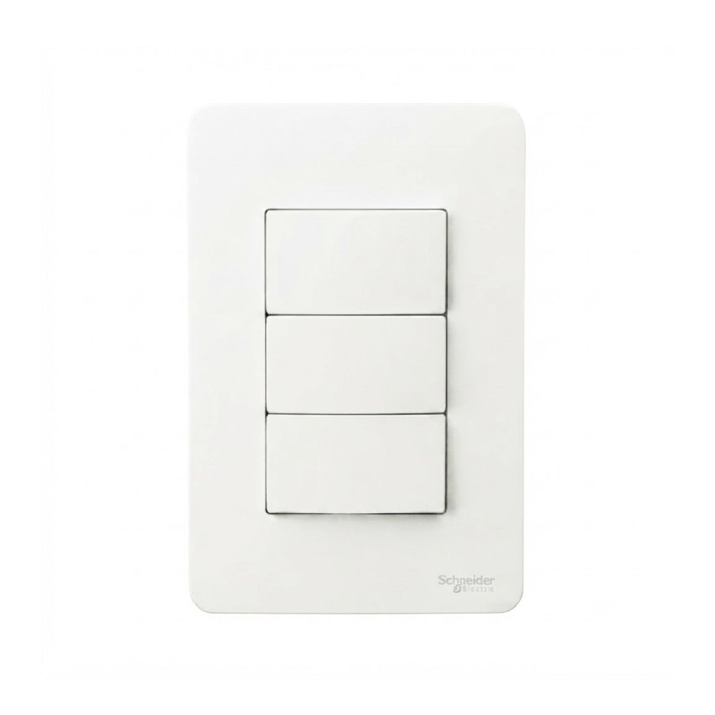 Placa con 3 Apagadores Sencillos Blanco Marisio Schneider Electric