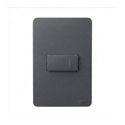 Placa con 1 Apagador Sencillo Negro Orion Schneider Electric