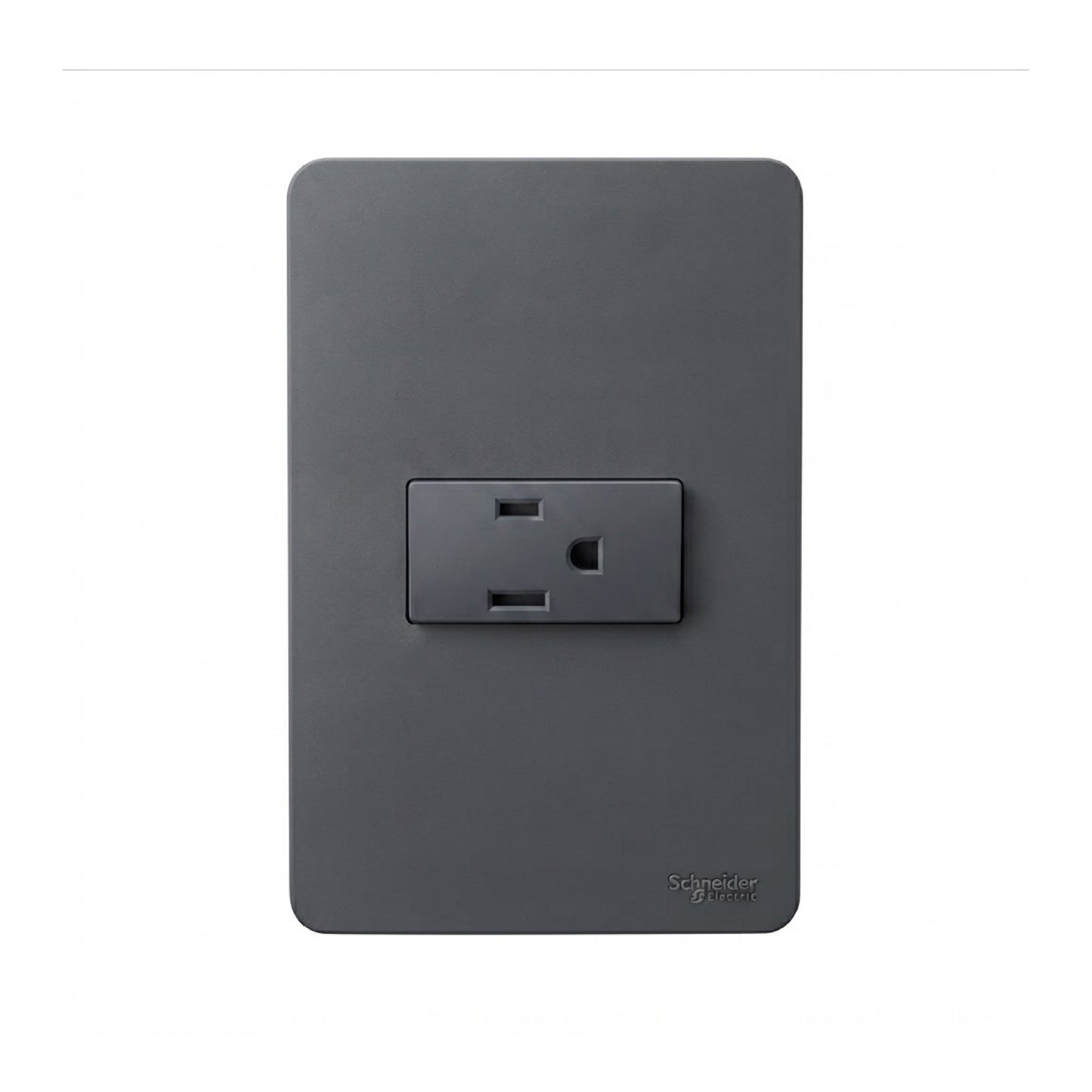 Placa con 1 Contacto 2P+T Negro Orion Schneider Electric