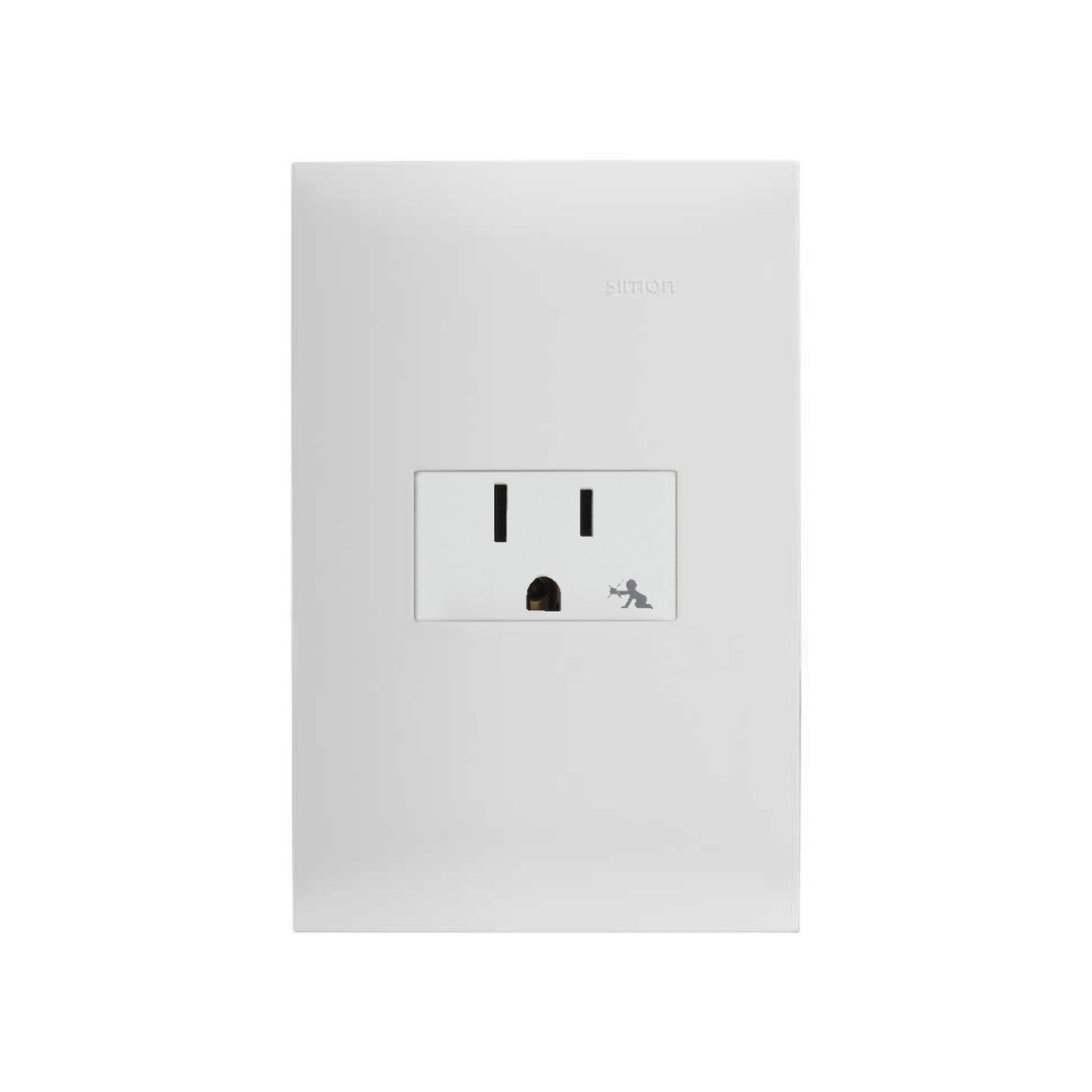 Placa con 1 Contacto 2P+T Blanco Simon 25