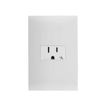 Placa con 1 Contacto 2P+T Blanco Simon 25