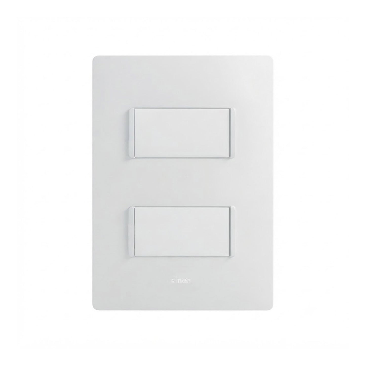 Placa con 2 Apagadores Sencillos Blanco Simon 26