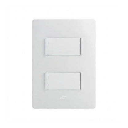 Placa con 2 Apagadores Sencillos Blanco Simon 26